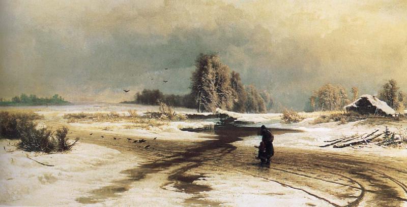 unknow artist The Thaw oil painting image